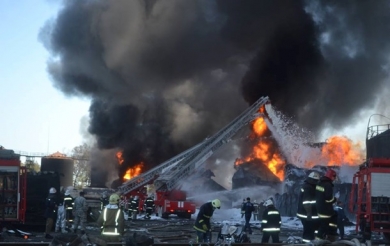 На нефтебазе в Василькове взорвалась еще одна цистерна