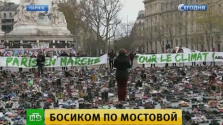 В Париже произошла драка экологов-экстремистов с полицией