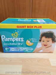 Подгузники Pampers,active baby dry 4+,Maxi Plus Киев