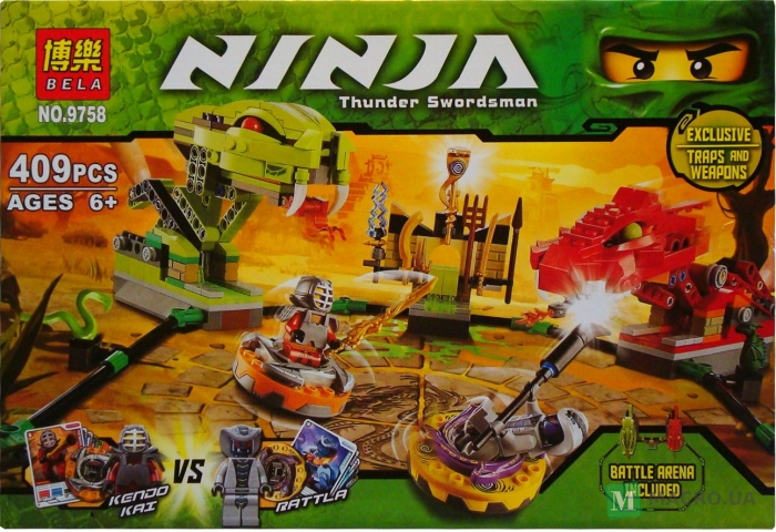 BELA 9761 NINJA Thunder Swordsman Fangdam Building Block 414 Piece