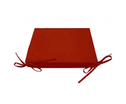Декоративная подушка на сиденье с завязками модель 2 квадратная Винный Чернигов
