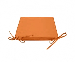 Декоративная подушка на сиденье с завязками модель 2 квадратная Медовый Чернигов